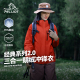 伯希和山野户外冲锋衣男三合一女羽绒内胆秋冬防风登山服新年红色