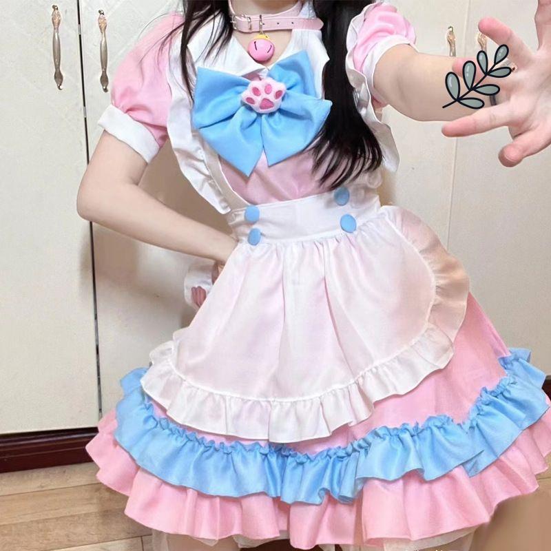 围裙lolita日系女仆可爱lolita裙少女动漫女佣服萝莉塔装cosplay