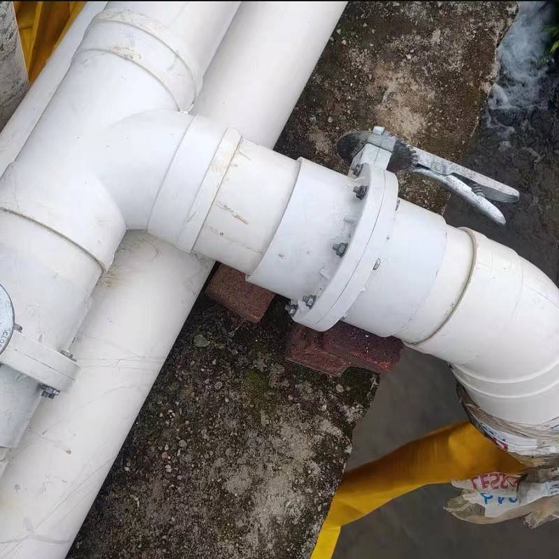 pvc水管开关阀门110pvc塑料阀门法兰蝶阀止水阀闸阀涡轮160/90/75