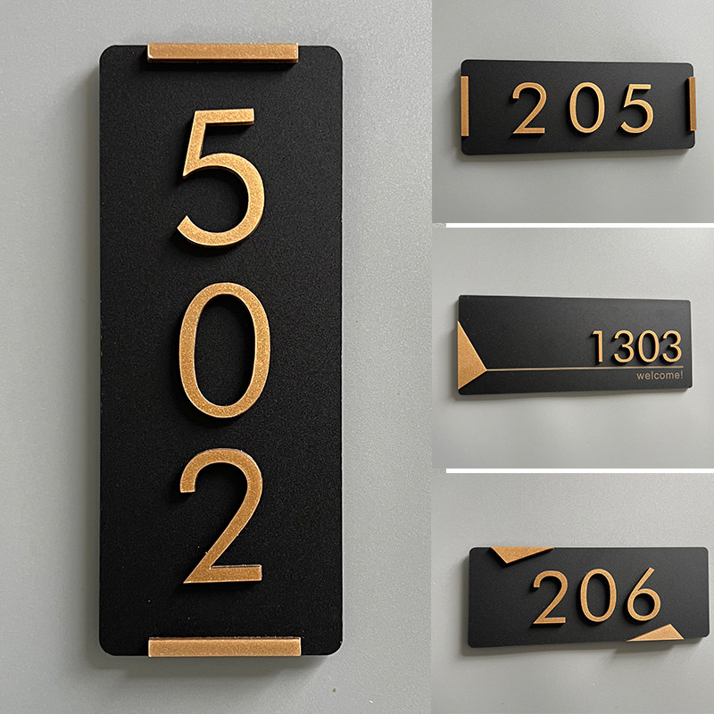 门牌贴数字贴房号牌包房住宅宾馆出租房公寓订制