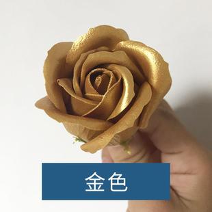 【精品】情人节三层玫瑰花香皂花头仿真永生肥皂花束礼盒手工diy