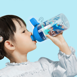 美国CamelBak驼峰儿童水杯男女孩龙口直饮塑料运动水壶Tritan材质