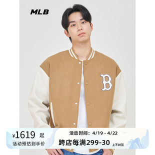 MLB针织夹克男款2024夏季新款时尚运动服跑步训练外套3AJPV0141