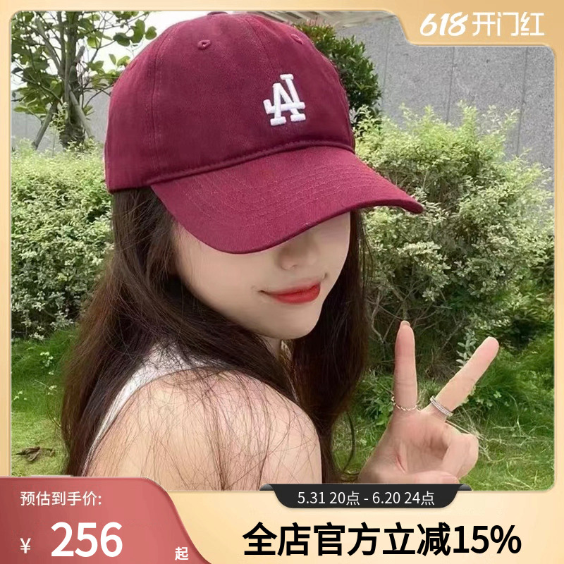 MLB帽子男帽女帽2024夏季新款运动帽棒球帽鸭舌帽遮阳帽CP77/CP66