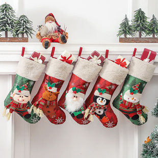 热销2023新品圣诞节装饰用品挂件圣诞袜子礼物袋圣诞树挂饰吊饰糖