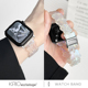 KASO适用苹果手表iwatch表带s8蝴蝶S7镭射树脂applewatch8/7/6/5/4/3se代新款ultra高级男女款个性小众腕带