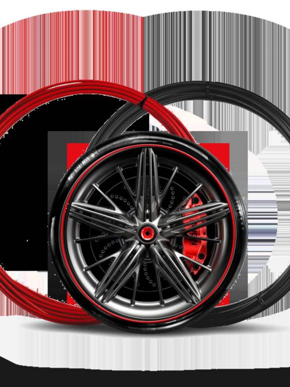 新美赫汽车轮毂保护圈防撞条擦装饰贴套改装美轮宝轮胎防刮蹭装促