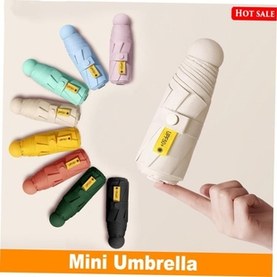 Mini Pocket Umbrella Women UV Small Umbrellas 260g Rain Wome
