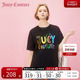 Juicy Couture橘滋2024早春穿搭新款印绣花版短袖T恤女打底衫上衣
