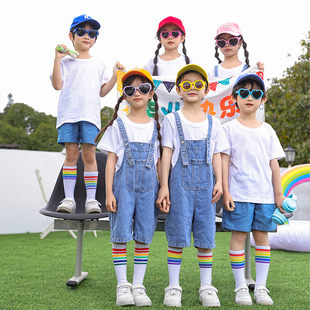 六一儿童背带裤合唱服演出服幼儿园毕业照班服小学生啦啦队表演服