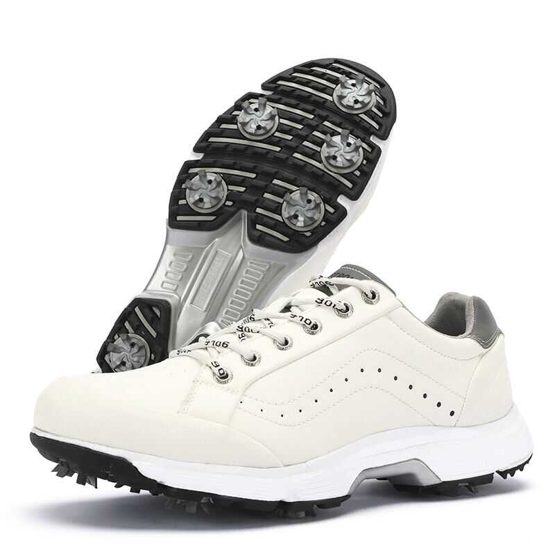 新款专业男士高尔夫球鞋活动钉防滑舒适透气户外高尔夫训练鞋大码