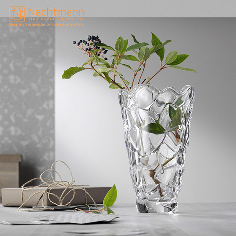 NACHTMANN德国进口轻奢创意家居客厅欧式水晶玻璃花瓣水养花瓶子
