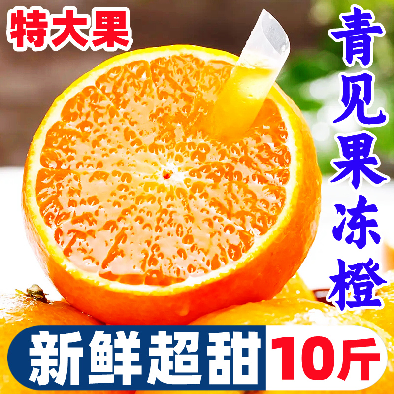 正宗四川青见果冻橙新鲜橙子水果冰糖