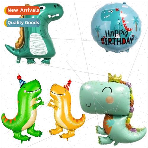 Crown cute dinosaur shape aluminum film balloon party childr