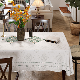 橘菀桌布轻奢高级感长方形茶几客厅家用北欧高端防水餐布加厚布艺