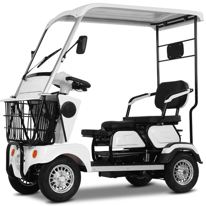 杰牛新款老人代步车四轮电动车小型老年专用家用助力小巴士电瓶车