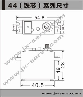 JX Servo/PDI-4409MG/10KG大扭力矩金属齿轮数字数码标准短身舵机