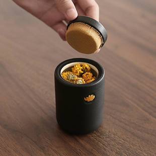 中式旅行随身便携便携小号迷你茶叶罐家用陶瓷密封茶罐茶叶盒定制