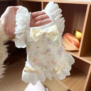 幼犬衣服小奶狗小体犬泰迪比熊家居服吉娃娃专用小猫幼猫吊带裙