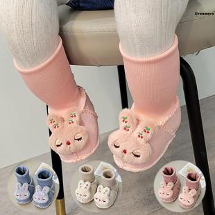 。婴儿鞋子袜子一体6一12月袜子鞋新生儿外出鞋袜秋冬0一6月地板