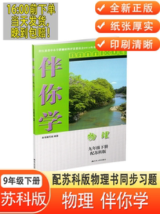 2024江苏适用全新初三九9年级下册物理伴你学苏科版同步大练习册苏教版初中9下学期苏科版物理课本教材同步教辅江苏人民出版社