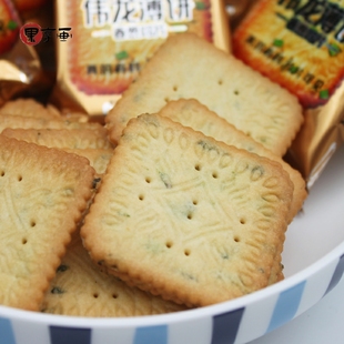 香葱鸡片180g鸡汤揉面好吃的薄脆小饼干独立包装韧性饼干早餐