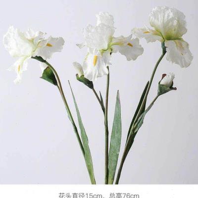 高档高端摄真花欧式墨尾装饰花假花客厅餐桌绢花花艺水鸢晕染奢华