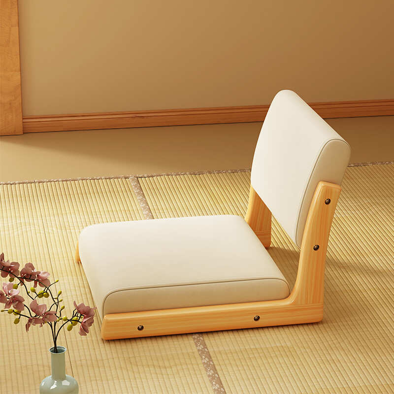 卓禾(家具)懒人沙发床上靠背懒人椅简约实木单人椅榻榻米休闲沙发