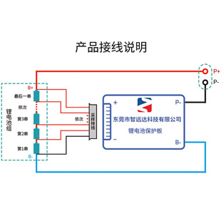 14串48伏三元锂电池组保护板同口均衡温控掉线保护电动车电瓶