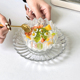 水晶玻璃水果沙拉盘创意莲花碗透明酸奶碗燕窝甜汤碗精致点心盘