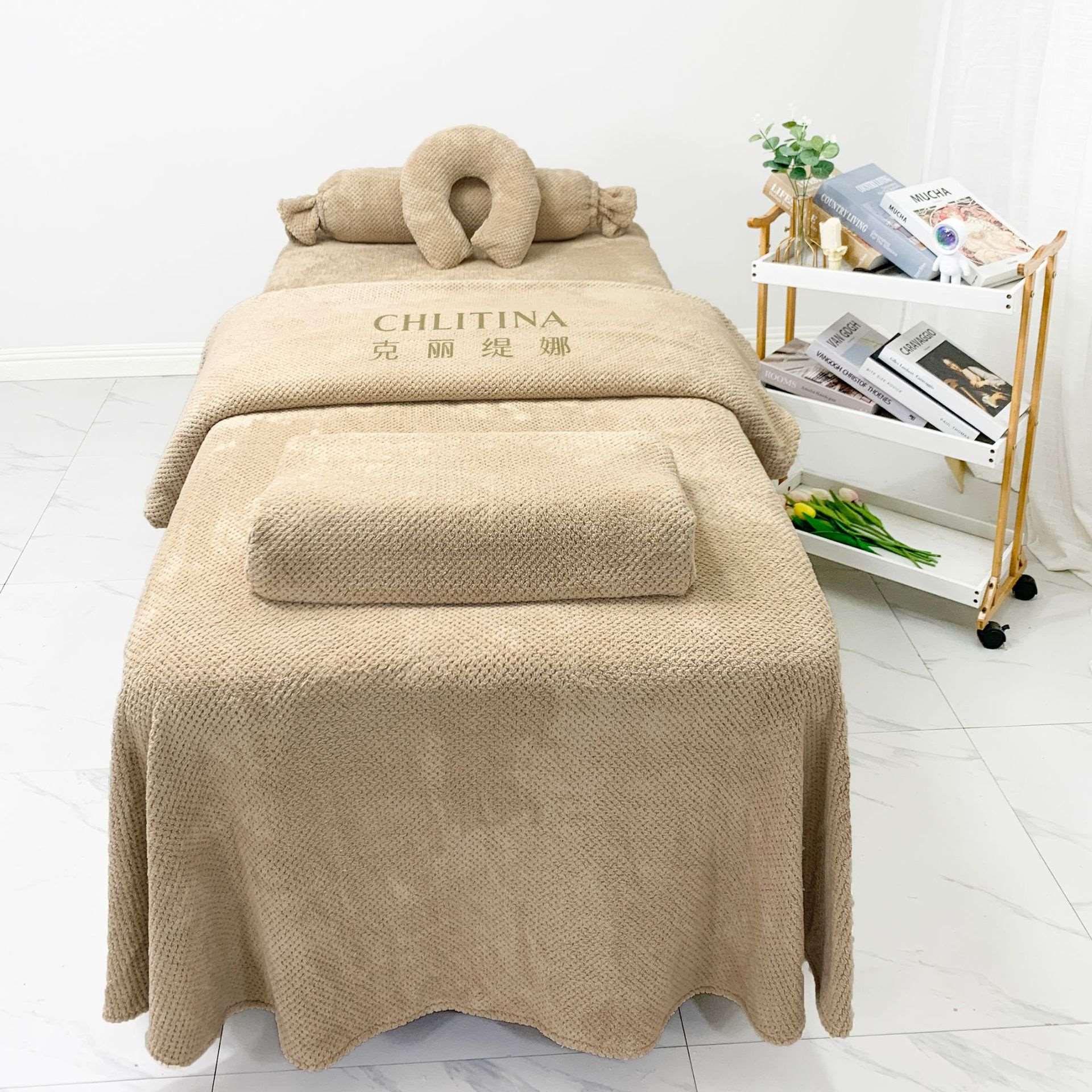 Simple  bedspread four-piece set autumn and winter  salon be