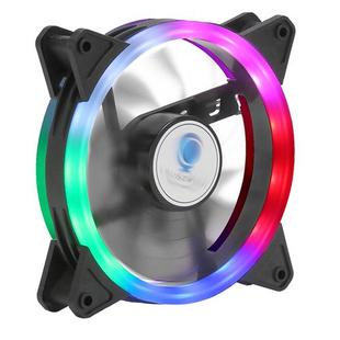 台式机电脑12CM厘米机箱风扇RGB水冷超静音发光CPU散热器变色LED
