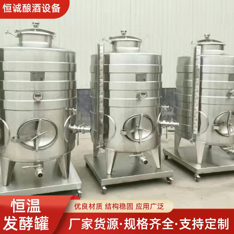 源头工厂 厂家直销304食品级不锈钢恒温发酵罐 水带型发酵罐