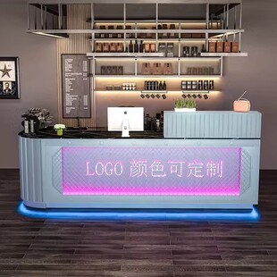 工业风复古吧台收银台奶茶店酒吧水吧台烧烤店台球厅咖啡厅接待台