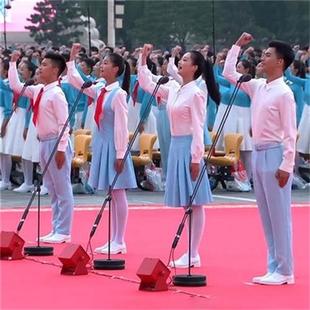 红领巾演出服六一儿童节少年诗歌朗诵大合唱表演女童演讲比赛服装