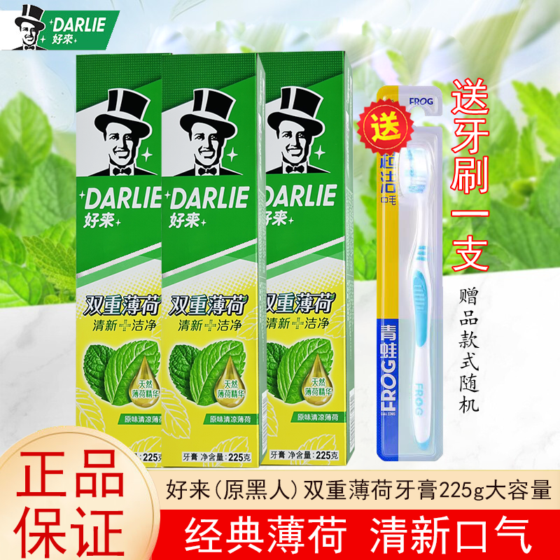 DARLIE好来黑人牙膏225g双