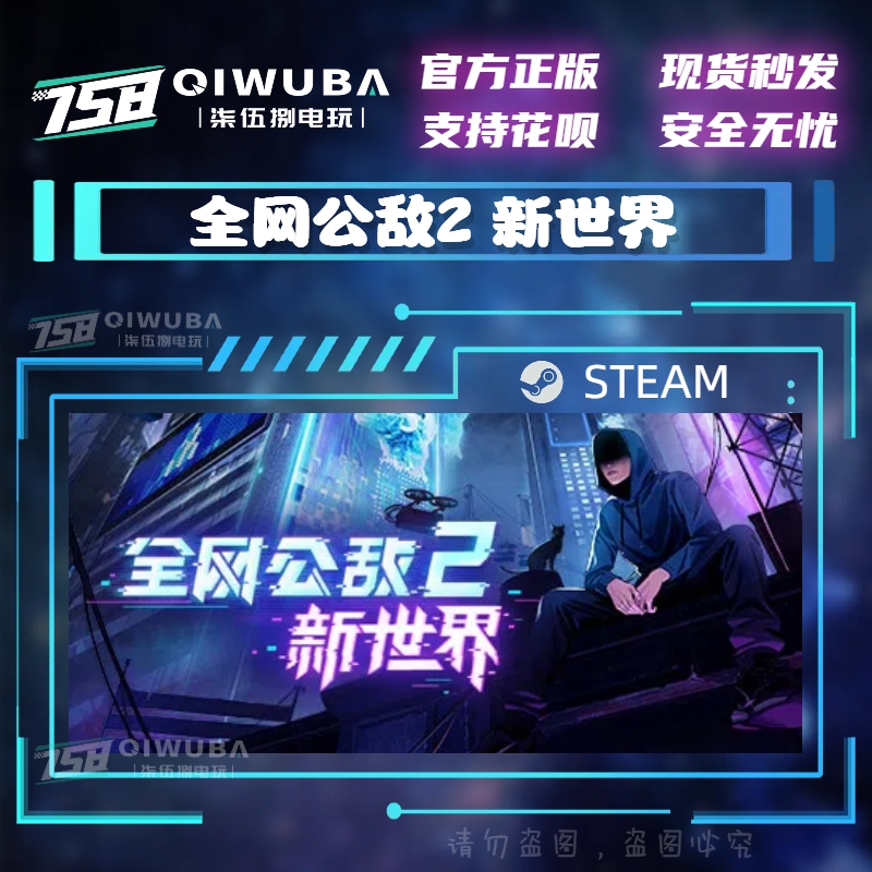 PC中文steam正版国区游戏 全网公敌2 新世界 好友礼物现货秒发