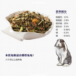 进口荷兰维特魔轮WM PUUR系列高纤维成兔粮成兔粮食兔子饲料2kg