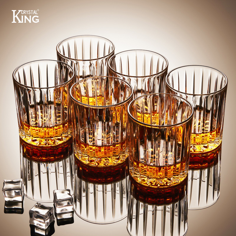洋酒杯家用威士忌杯复古水晶玻璃高端