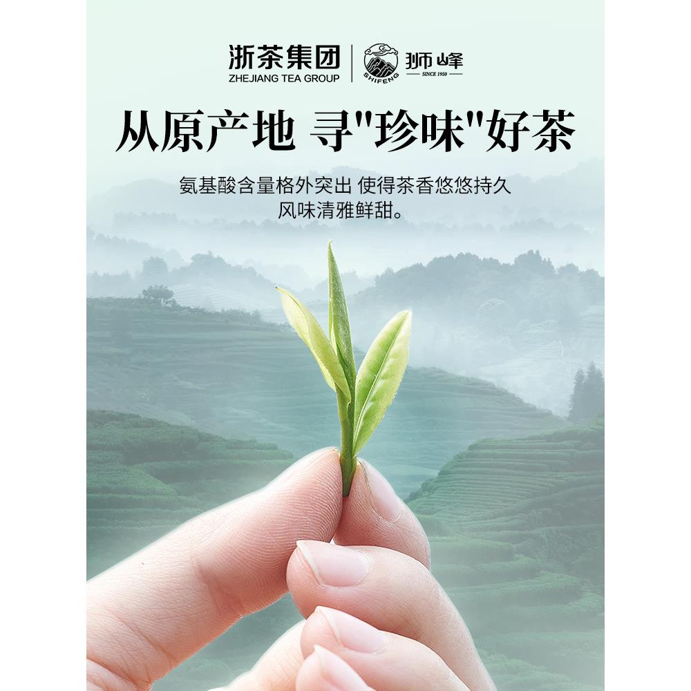 安吉白茶2023新茶上市狮峰牌明前特级正宗绿茶叶独立小包装袋泡茶