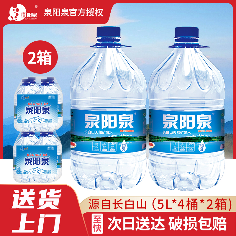 泉阳泉矿泉水5L*4桶*2箱长白山