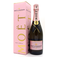 法国进口红酒酩悦粉红香槟 Moet Chandon Rose 正品单支礼盒装