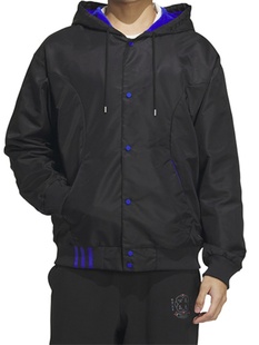 Adidas阿迪达斯neo男款外套2023夏季新款连帽休闲运动夹克IK3419