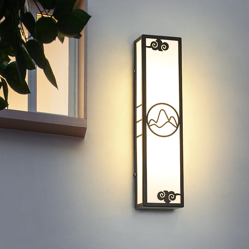 新中式庭院灯户外花园大门壁灯别墅外墙景观灯室外大门口侧挂壁灯