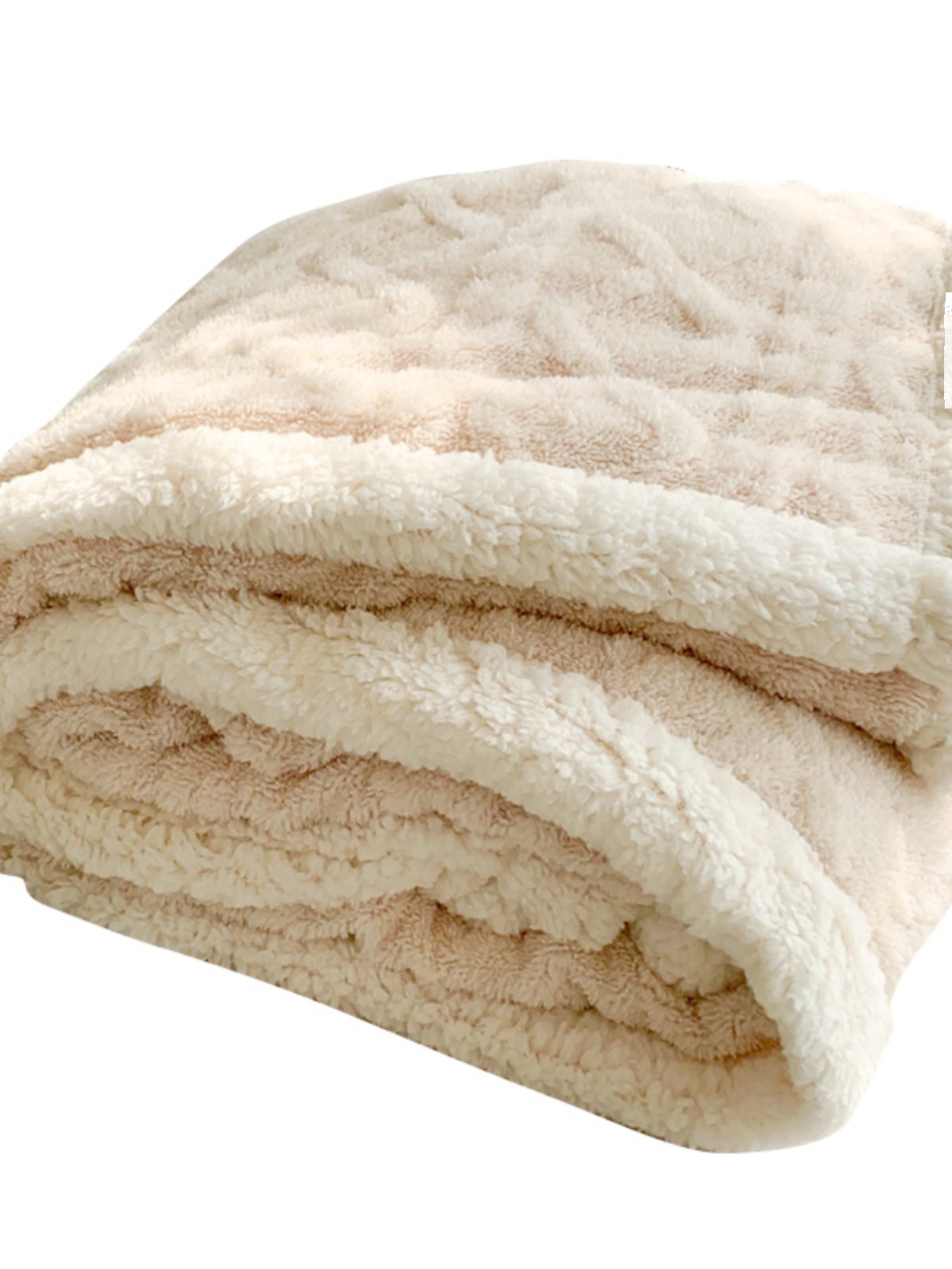 冬季温暖|复古加厚双面羊羔绒塔芙绒提花毛毯儿童学生宿舍盖毯子