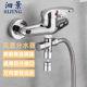 花洒分水器一进二出淋浴热水器三通水龙头分流器一分二转接头