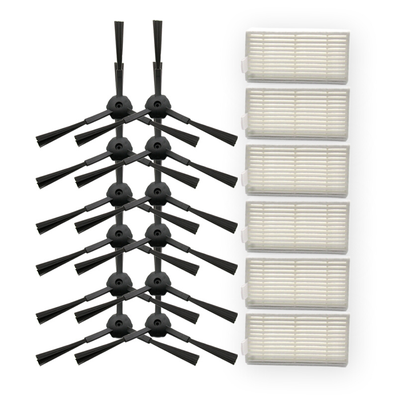 Dibea地贝扫地机器人X500  X580 KK8 边刷毛刷HEPA滤网海帕配件