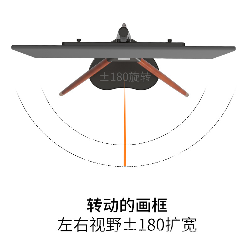 厂家直销可旋转移动落地电视支架实木液晶电视显示屏支架带托盘