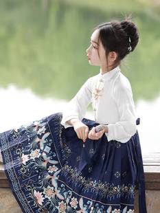 儿童明制改良古装汉服薄款套装中国风女童唐装马面裙夏季童装高端