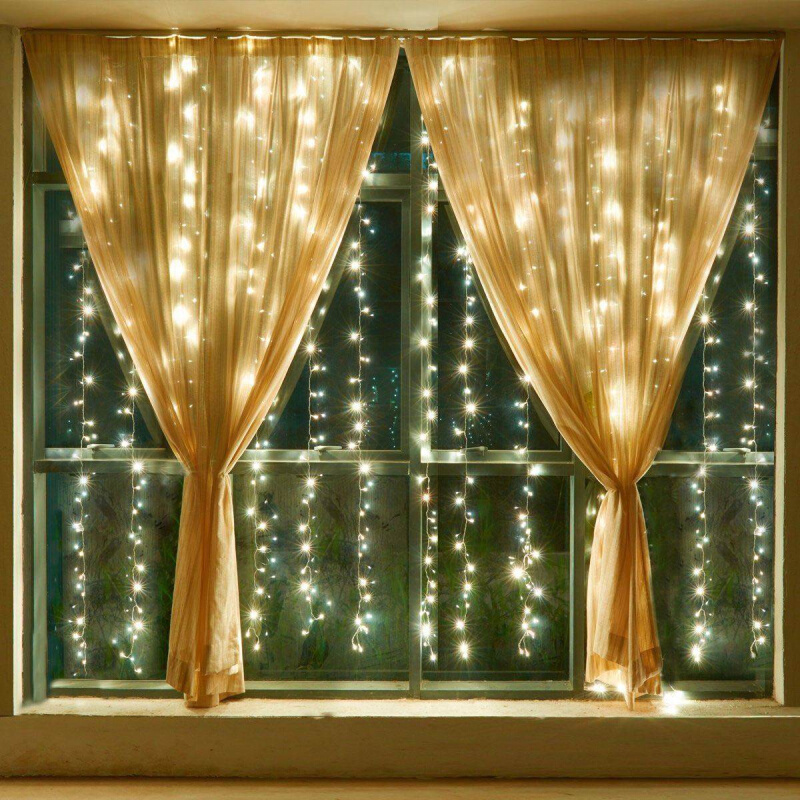 LED星星灯网红满天星串灯布置房间装饰窗帘闪灯求婚生日氛围彩灯